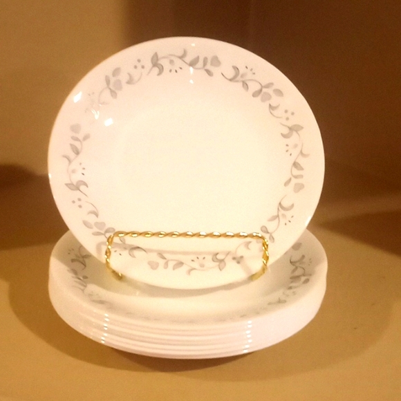 VTG-  Corelle Vitrelle Country Cottage Bread Plate Bundle-8- 6.75" Plates - Picture 3 of 9